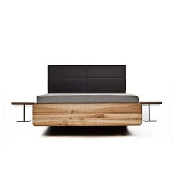 Postel z olejovaného jasanového dřeva Mazzivo Boxspring, 120 x 220 cm