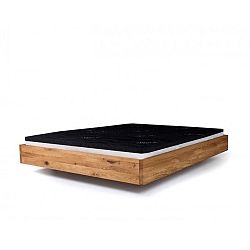 Postel z olejovaného olšového dřeva Mazzivo Pool, 140 x 220 cm