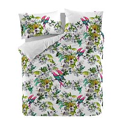 Povlak na peřinu z čisté bavlny Happy Friday Blue Macaw, 140 x 200 cm