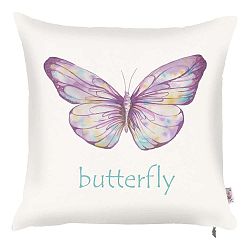 Povlak na polštář Mike & Co. NEW YORK Violet Butterfly, 43 x 43 cm