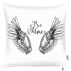 Povlak na polštář s dekorem ve černé barvě Apolena Wings, 43 x 43 cm