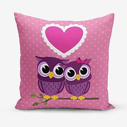 Povlak na polštář s příměsí bavlny Minimalist Cushion Covers Magnetic Love, 45 x 45 cm