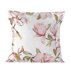 Povlak na polštář z čisté bavlny Happy Friday Magnolia, 60 x 60 cm