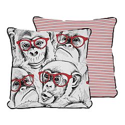 Povlak na polštář z mikrovlákna Really Nice Things Red Monkey, 45 x 45 cm