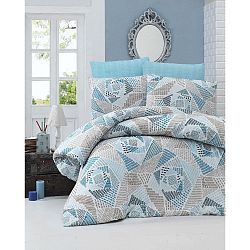 Povlečení na dvoulůžko s prostěradlem a 2 povlaky na polštáře Montana Malo, 200 x 220 cm