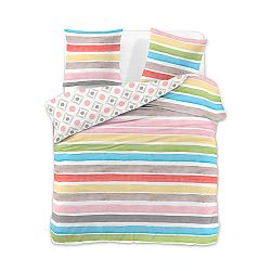 Povlečení na dvoulůžko z bavlny DecoKing Rainbow, 200 x 220 cm