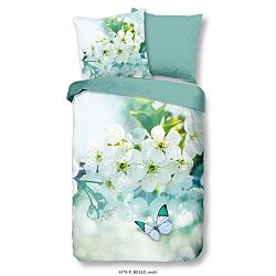 Povlečení na jednolůžko z bavlněného saténu Muller Textiels Lucile, 140 x 200 cm