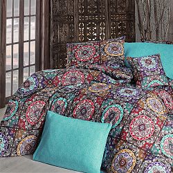 Povlečení s prostěradlem Ashley Turquoise, 200 x 220 cm