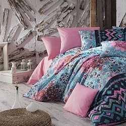 Povlečení s prostěradlem na dvojlůžko Cornelia, 200 x 220 cm