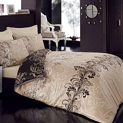 Povlečení s prostěradlem na dvoulůžko Cemile, 200 x 220 cm