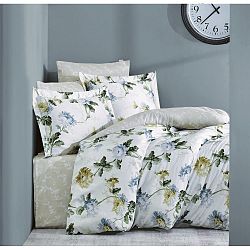 Povlečení s prostěradlem na jednolůžko Camalia, 160 x 220 cm