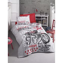 Povlečení s prostěradlem na jednolůžko Freestyle, 160 x 220 cm