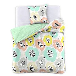 Povlečení z bavlněného saténu DecoKing Papavero, 135 x 200 cm + povlak na polštář 50 x 75