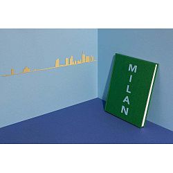 Pozlacená nástěnná dekorace se siluetou města The Line Milan