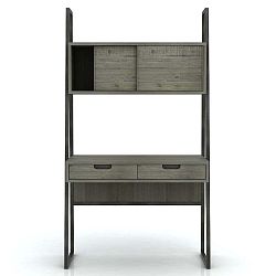 Pracovní stůl se 2 zásuvkami a úložným prostorem z akáciového dřeva Livin Hill Flow, 180 x 100 cm