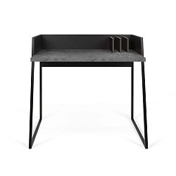 Pracovní stůl v betonovém dekoru TemaHome Volga, 90 x 88 cm