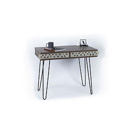 Pracovní stůl v dekoru ořechového dřeva Illia Lulia