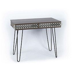 Pracovní stůl v dekoru ořechového dřeva Illia Luren