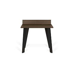 Pracovní stůl v dekoru ořechového dřeva TemaHome Loft, 90 x 89 cm