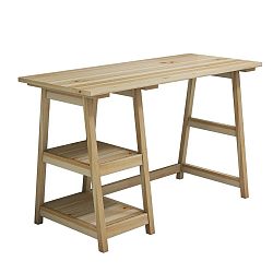 Pracovní stůl z borovicového dřeva Perla Maple, 73,5 x 120 cm