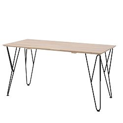 Pracovní stůl z masivního borovicového a březového dřeva Vipack William, 70 x 75 cm