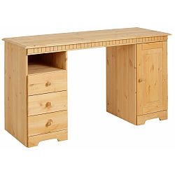 Pracovní stůl z masivního borovicového dřeva  Støraa Linda