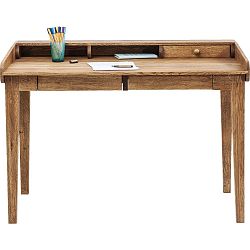 Pracovní stůl z masivního dubového dřeva Kare Design Attento