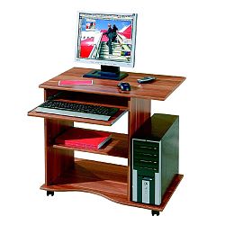 Pracovní stůl z ořechového dřeva na kolečkách Evergreen House Mini