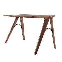 Pracovní stůl z ořechového dřeva se zásuvkou Wewood - Portuguese Joinery Bridge