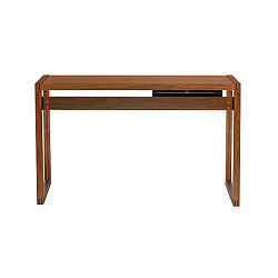 Pracovní stůl z ořechového dřeva Wermo Renfrew, 126 x 55 cm