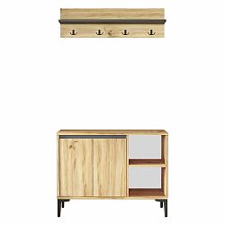 Předsíňová sestava v přírodní barvě Noemi – Kalune Design