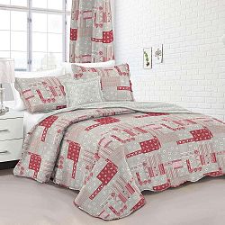 Přehoz na dvoulůžko se 2 povlaky na polštář Dakls Redmi