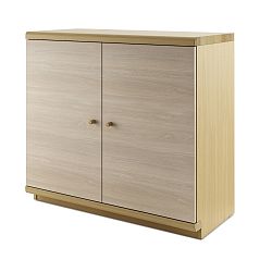 Přírodní dvoudveřová komoda z masivního dubového dřeva JELÍNEK Amanta