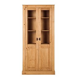 Přírodní dvoudveřová vitrína z borovicového dřeva Støraa Tommy