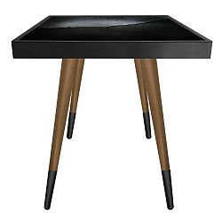 Příruční stolek Caresso Perforated Metal Square, 45 x 45 cm