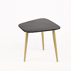 Příruční stolek s černou deskou ze smaltu Simla Dia