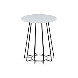 Příruční stolek s deskou z tvrzeného skla Actona Casia, ⌀ 40 cm