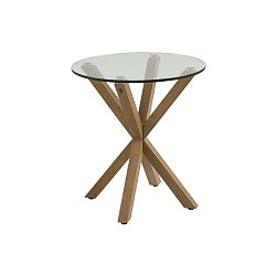 Příruční stolek se skleněnou deskou Actona Heaven, ⌀ 55 cm