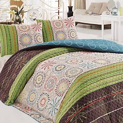 Prošívaný přehoz s povlakem na polštář Aries, 160 x 220 cm