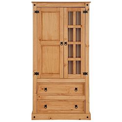 Prosklená komoda z masivního borovicového dřeva Støraa Alfredo