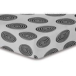 Prostěradlo z mikrovlákna DecoKing Hypnosis Fossil Sofia, 140 x 200 cm