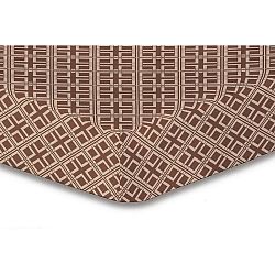 Prostěradlo z mikrovlákna DecoKing Hypnosis Triangles Belinda, 90 x 200 cm