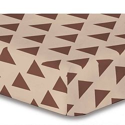 Prostěradlo z mikrovlákna DecoKing Triangles, 220 x 250 cm