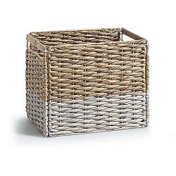 Proutěnný úložný box s bílým detailem La Forma Woody