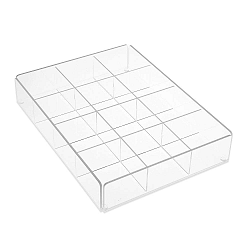 Průhledný úložný box s přihrádkami Versa Multi White Tray