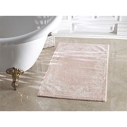 Pudrově růžová koupelnová předložka Confetti Bathmats Lucy Powder Ecru, 70 x 120 cm