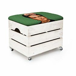 Puf s kolečky a úložným prostorem Madre Selva Frida Draw