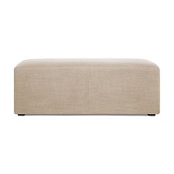 Puf v přírodní barvě Vivonita Scarlet Linen, 105 x 39 cm