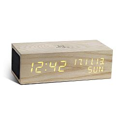 Reproduktor Oak Click Clock s oranžovým LED budíkem