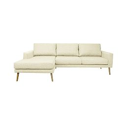 Rohová pohovka v přírodní barvě Windsor & Co Sofas Vega, levý roh